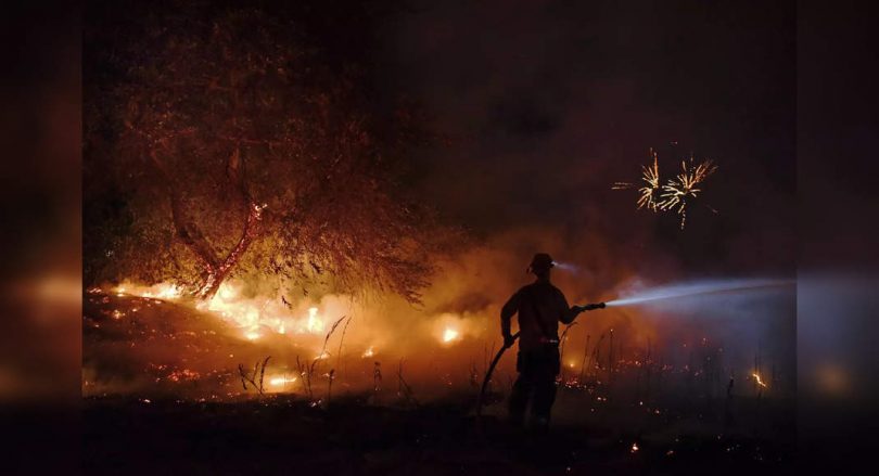 The California fire requested evacuation; Oregon Blaze Balloons.