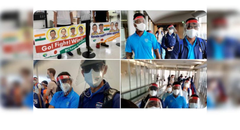 Olympics: The first batch of the Indian contingent reaches Tokyo