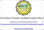 Goa Board Class Results 12 Will Be Released at Gbshse.gov.in