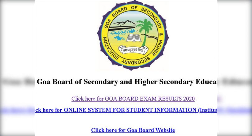 Goa Board Class Results 12 Will Be Released at Gbshse.gov.in