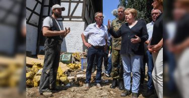 Merkel promises quick assistance in the 'scary' flood record
