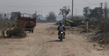 The road connects new sectors to rest in Gurgaon in a mess
