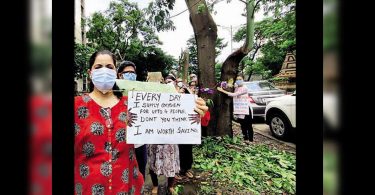 Thane residents stage 'Chipko' protest to save more than 400 trees