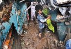 Mumbai: Torrent of mud & debris with a house on the hill