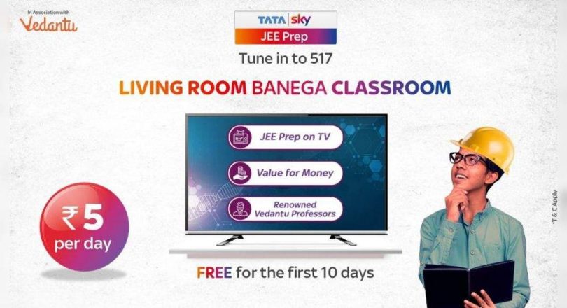 Veensu and Tata Sky offer IIT-Jee and Neet Online courses at Rs 5 per day