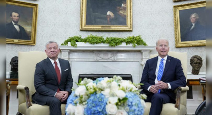 Biden met King Jordan Abdullah to discuss the Middle East's problem
