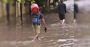 Water Creek Inundates the Letter Area