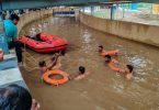 Automatic drowning drivers in the flooded pedestrian underpass