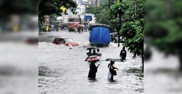 The periphery of the rain force, Mumbai spared his anger
