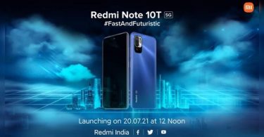 Redmi note 10t 5g to be launched in India today at 12pm: the price and features expected