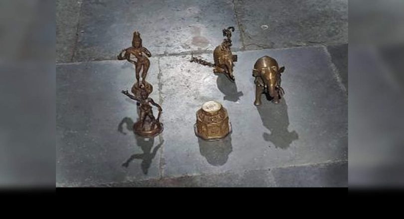 Bounty Sea: 5 Metal idols are seen near Chennai Besant Nagar