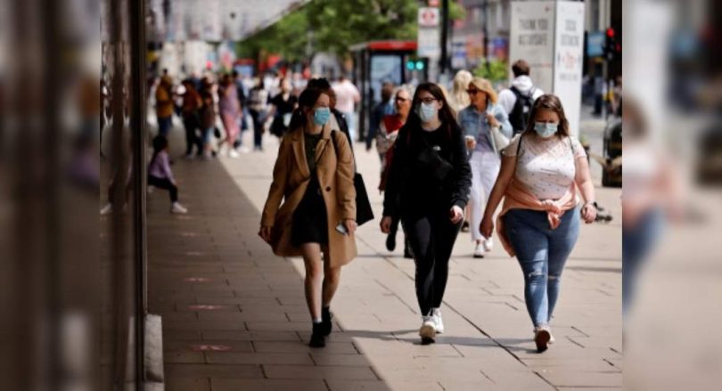 The case of Covid-19 England rose by almost 41% over the past week