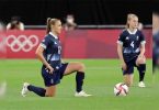 US, the GB team knelt before the appetizer of a female soccer