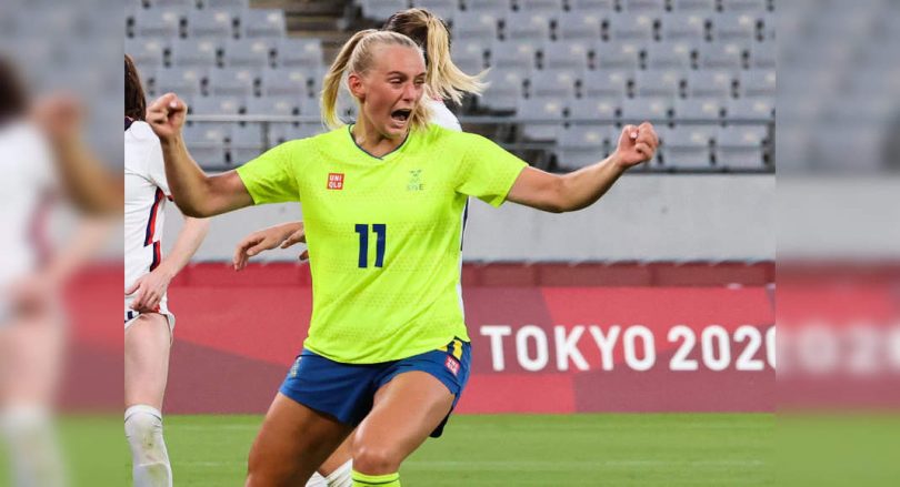 Sweden drives US 3-0 in the Olympic female football