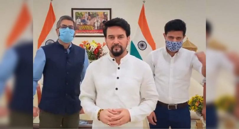 #Humaravictorypunch: Anurag Thakur Cheers for Indian athletes