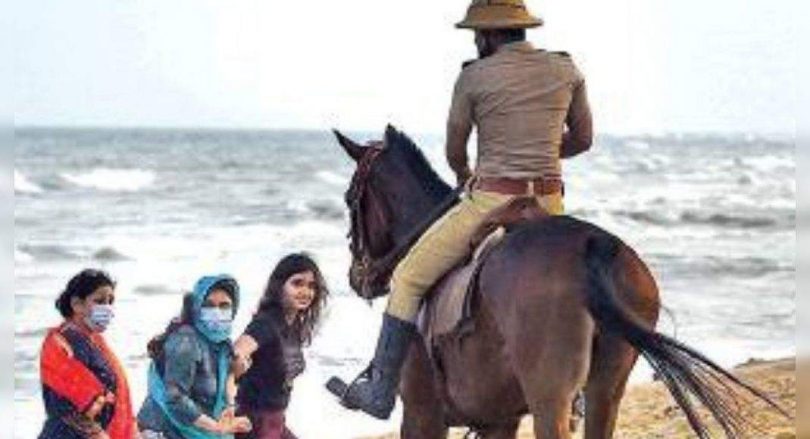 Chennai: The crowd gathered at Marina Beach every night