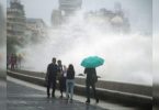 Tide Tide Hits Mumbai's Marine Drive in the Middle of Rainfall