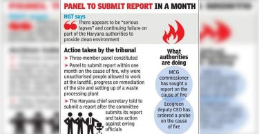 Bandhwari TPA Fire: serious irregularities by the government Haryana, said Ngt