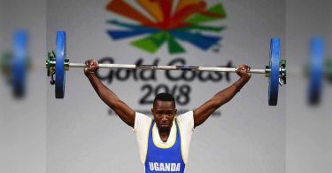 Lost Weightlifter Uggand is seen wearing an old Indian track jacket