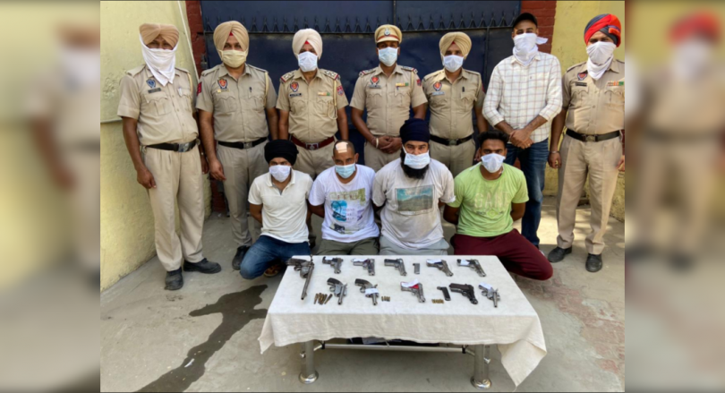 4 held with weapons, ammunition in Punjab