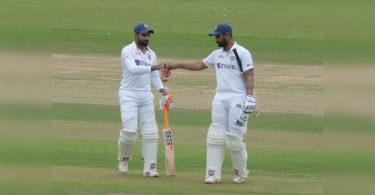 Maya, Vihari, Jadyja between running on the last day of the heating game