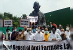 Congress for protests in front of the statue of Gandhi in Parliament for farmer agitation, Pegasus Problems