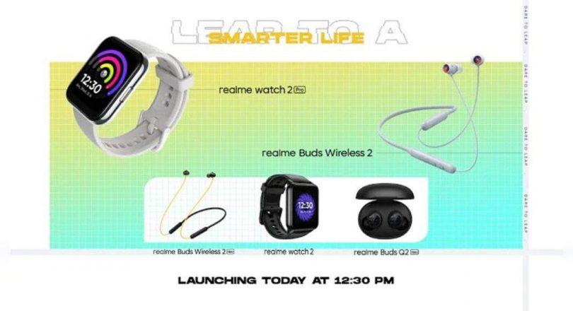 Realm Watch 2 Series, Realm Buds Wireless 2 Series and Realme Buds Q2 Neo Launch Today: How to Watch Live Broadcasts