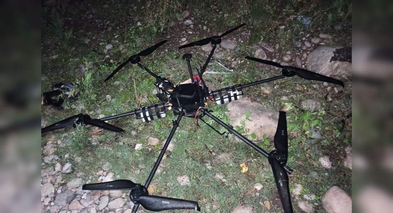 Police J & K fired drones carrying IED materials
