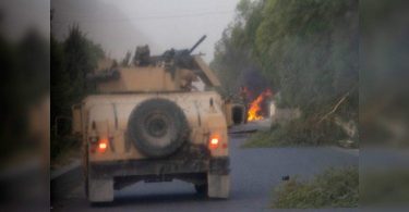 The US launched an air strike in the help of a fought Afghan forces