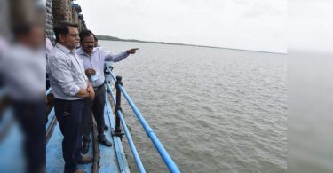 2 more gates of the HimayatSagar reservoir raised