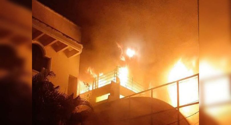 Fires broke in the housing building in HYD