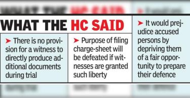 The witness cannot produce the AddL document during the experiment: HC