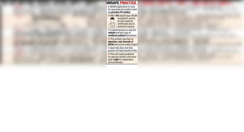 Cannot provide a certificate, print your own: MCIM to Docs