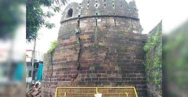 Two Fortresses from Ballarpur Fort Collapse