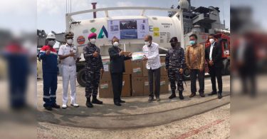 INS Sucaavat reaches Jakarta with Covid assistance supplies