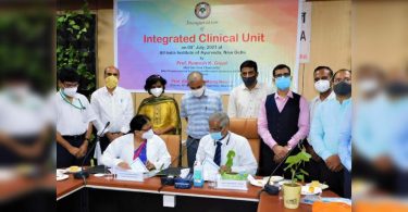 DPSRU signed the MoU with all Indian Ayurveda Institutes