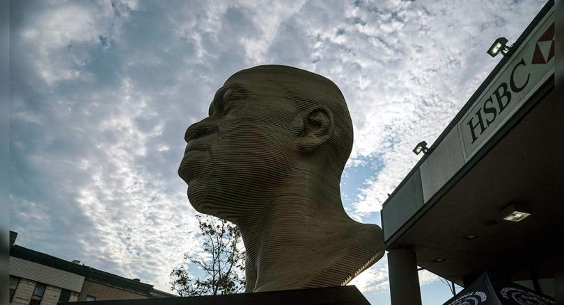 After vandalism, the statue of NYC George Floyd is cleaned, will move