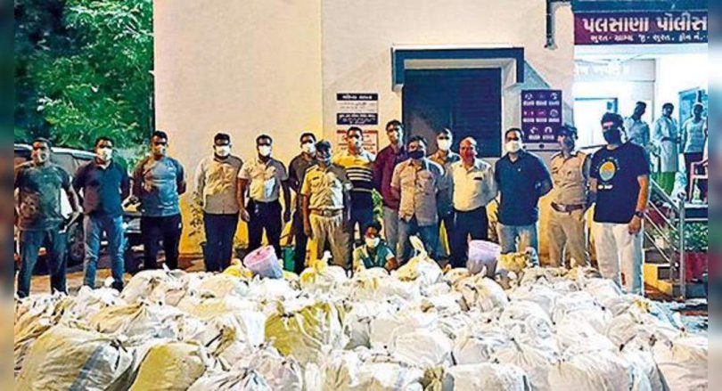 1,142 kg of marijuana worth Rs 1 Crore seized in the letter