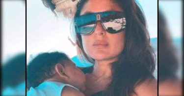 Pic Kareena with Jeh from Maldives