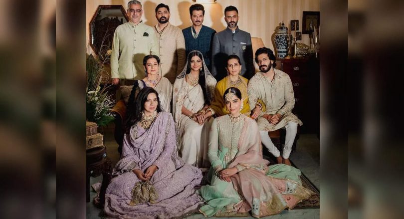 Rhea-karan kingdom wedding pic with family