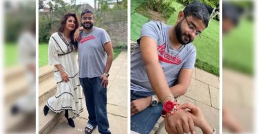 Celebration of Rakhi PC with Brother