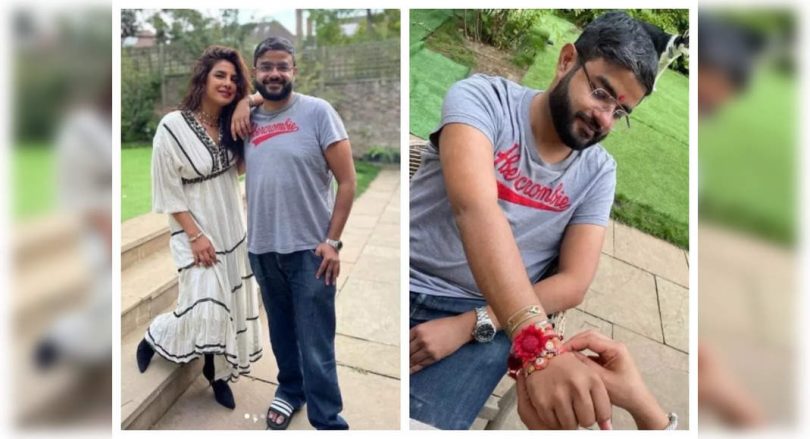 Celebration of Rakhi PC with Brother