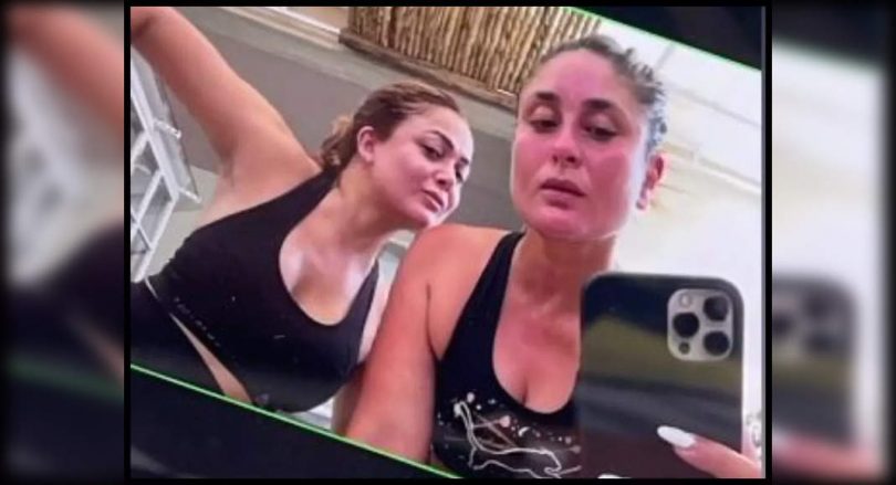 Kareena training session with Amrita Arora