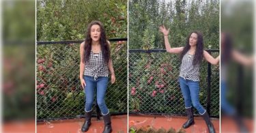 Preity looked at the apple glance