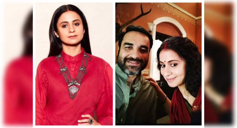 Rasika Dugal while working with Tripathi PANKAJ