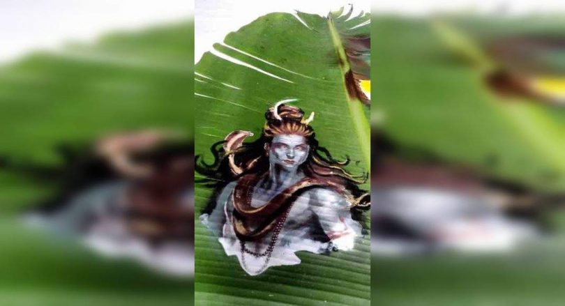 AU students change banana leaves to the canvas in Prayagraj