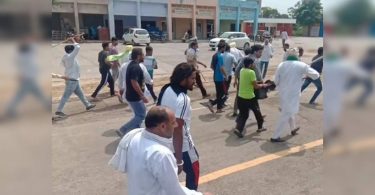 Two agricultural groups collided at Shahzadpur Hry