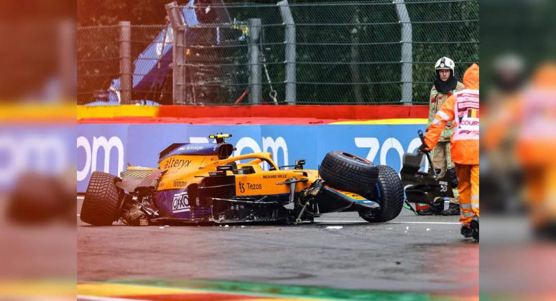 GP Belgium: Norris cleaned to compete after the spa qualification shunt