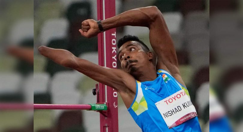Nishad won silver on a male high leap in Paralympics