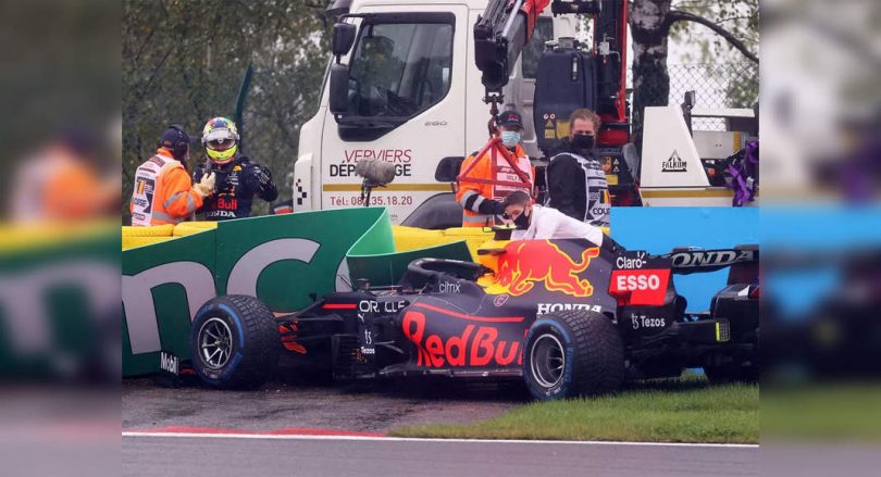 Sergio Perez from the Belgian Grand Prix before starting